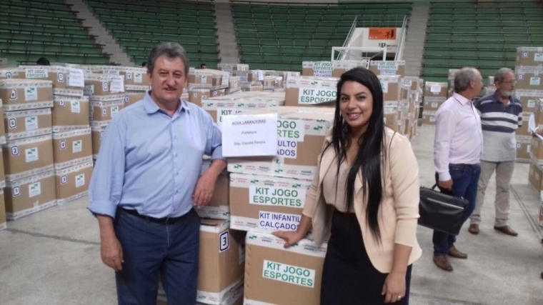 15 mil reais em materiais esportivos é o valor Repassado ao Município de Nova Laranjeiras